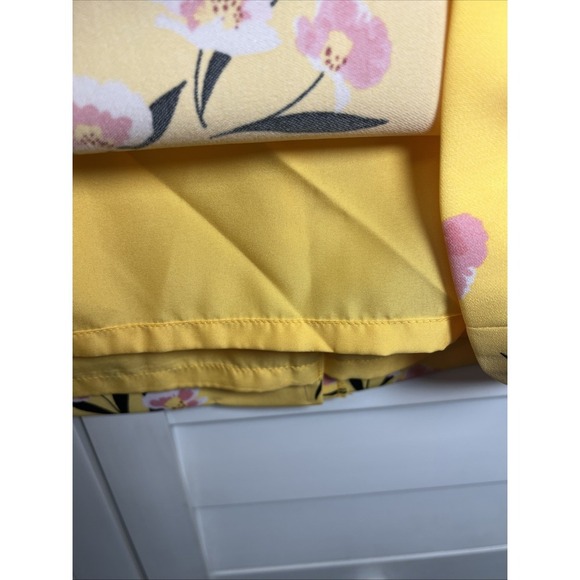 Ann Taylor Floral Lined Pencil Skirt Women's Size 14 Yellow Floral NWT - Picture 5 of 8